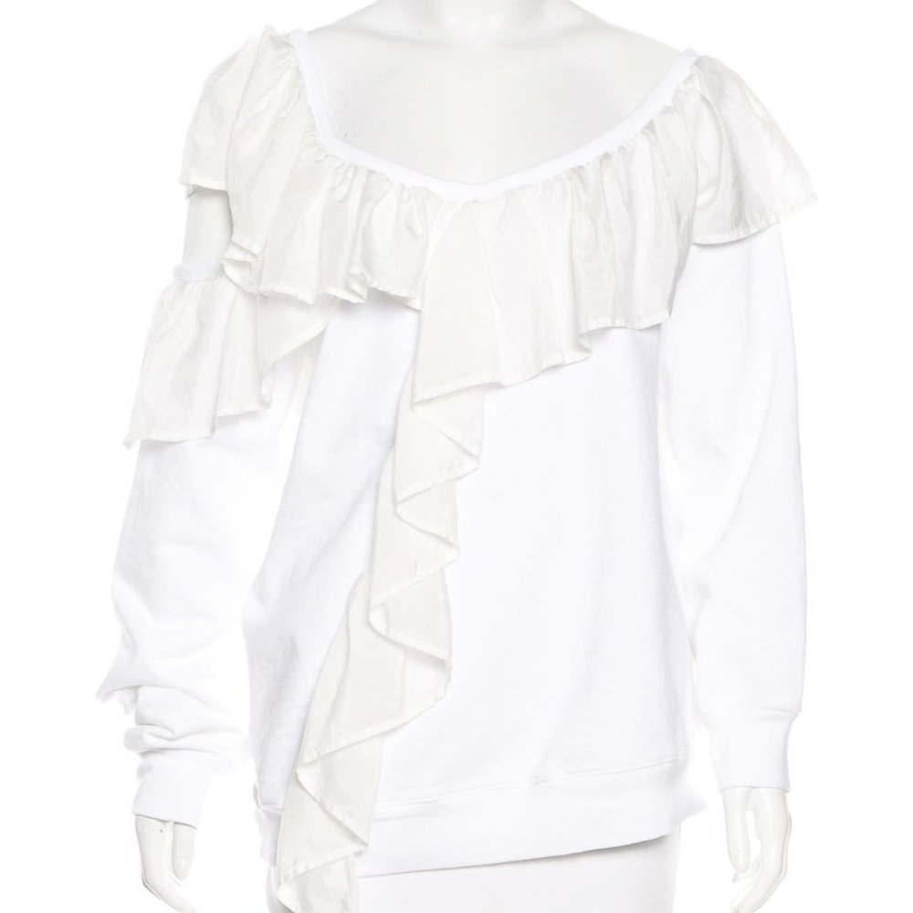 NEW CLU Silk-Trimmed Cutout Top w/ Tags